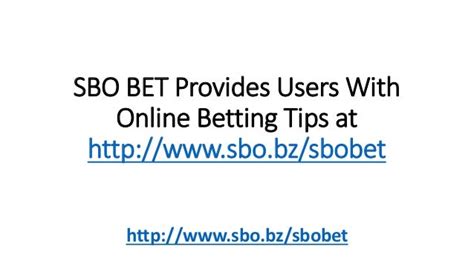 sbo betting tips